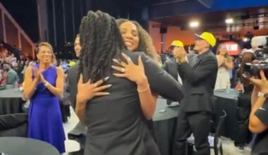 Cason Wallace is at the WNBA draft supporting his gf Kiki Rice who just became the first ever draft pick of the Toronto Tempo and number six overall 💕 Congrats Kiki!