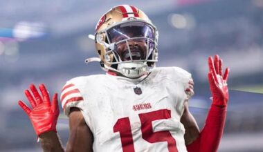 The 49ers are not expected to re-sign WR Jauan Jennings, per GM John Lynch.