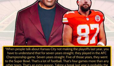 Former Chiefs RB Christian Okoye says the Chiefs missing the playoffs after a deep postseason run 7 years in a row was “probably the best thing that could have happened” to them.