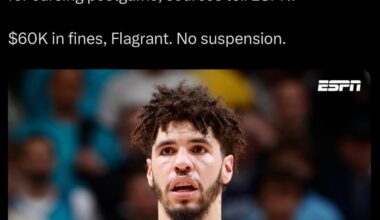 [Shams] Lamelo fined not suspended