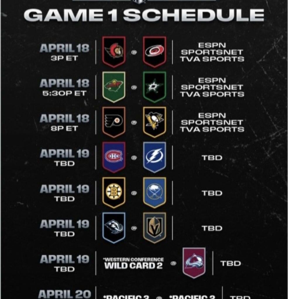 Schedule Just Dropped
