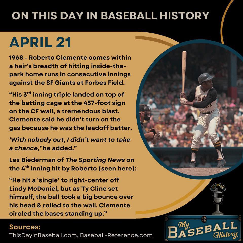 On This Day in Baseball History - April 21
