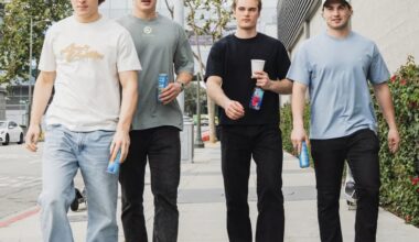 Öhgren, D-Petey, Willander and Höglander in LA.