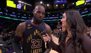 LeBron James On His Behind-the-Back Dunk: "I'm just super blessed & super humbled to still be able to play the game that I love at my age"