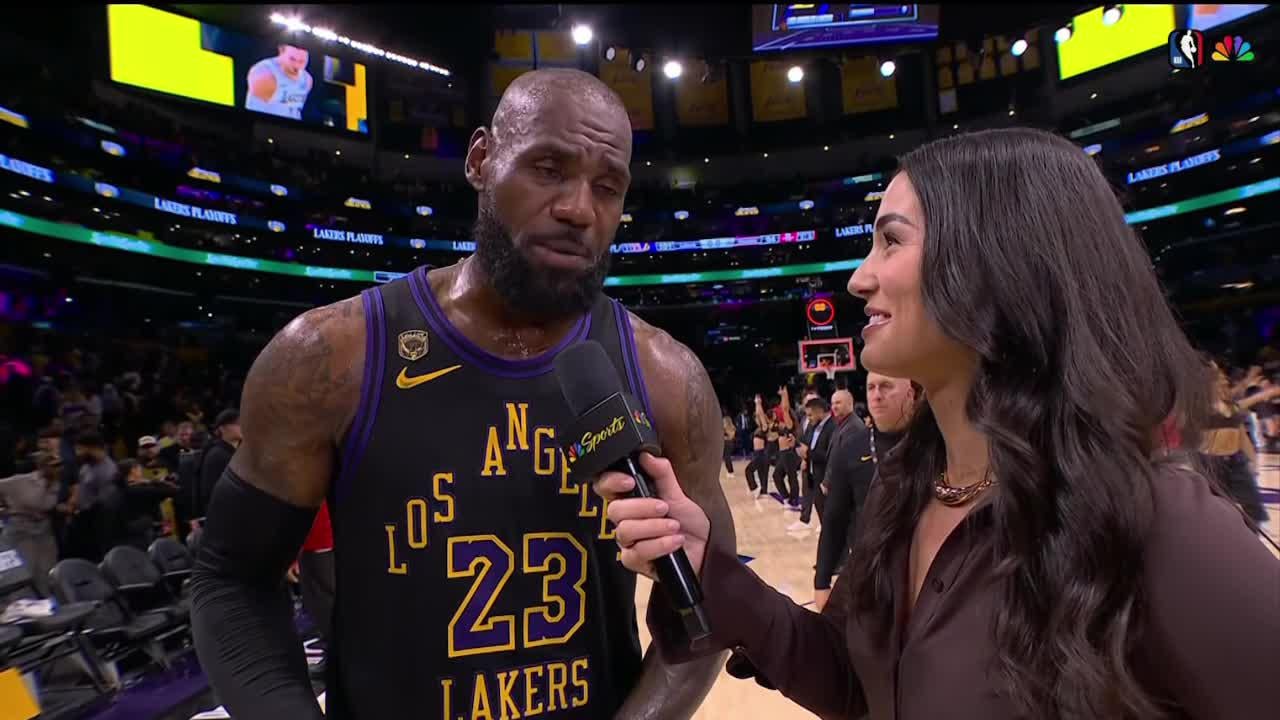 LeBron James On His Behind-the-Back Dunk: "I'm just super blessed & super humbled to still be able to play the game that I love at my age"
