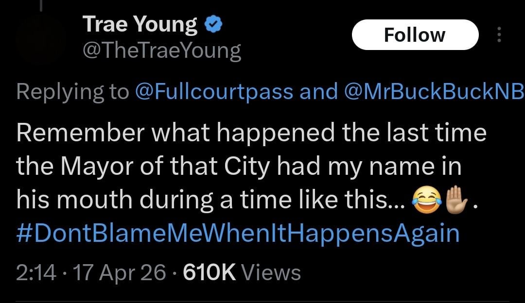 Trae Young response to Mamdani.