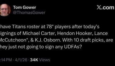 After this last wave of FA signings, the Titans potentially need to make some room on the roster. Could there be some additional cuts/trades on the horizon?