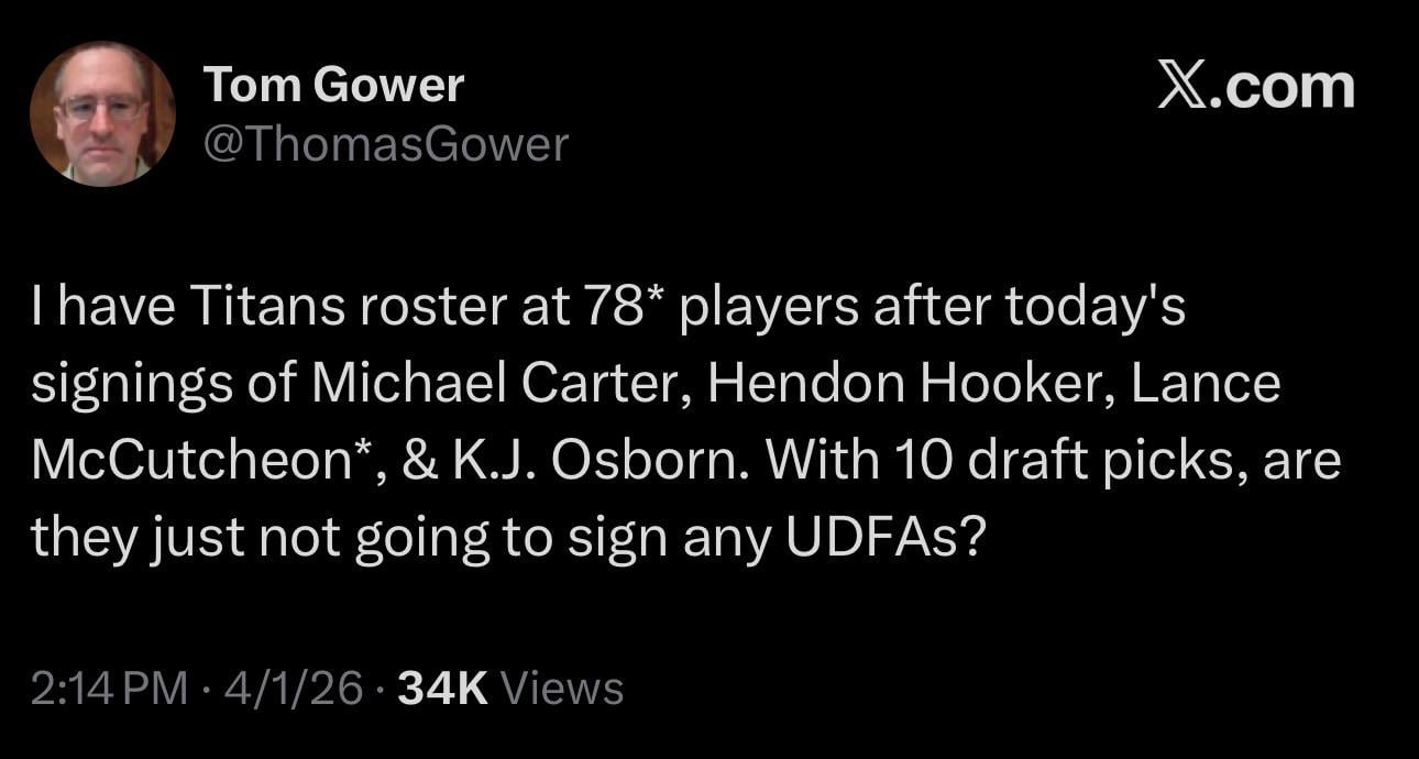 After this last wave of FA signings, the Titans potentially need to make some room on the roster. Could there be some additional cuts/trades on the horizon?