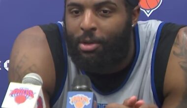 [SNY] Mitchell Robinson reflects on his journey with the Knicks: "I've done seen it all. This is Year 8 for me...going from not being in the playoffs, bottom of the East, and now, to one of the tops in the East, it's been amazing."