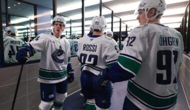 Canucks’ Rossi, Buium, Ohgren come full circle with return to Minnesota after Hughes trade
