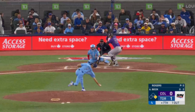 Ernie Clement flips it behind his back to get the force out at second!