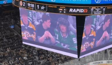 [Conor Ryan] Fan shows up to the Bruins game with a “I ❤️ Drake Maye” shirt. Guess who is at the Bruins game? Drake and Ann Michael Maye.