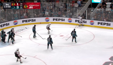 Frank Nazar blasts one home on the power play for his 15th goal of the season