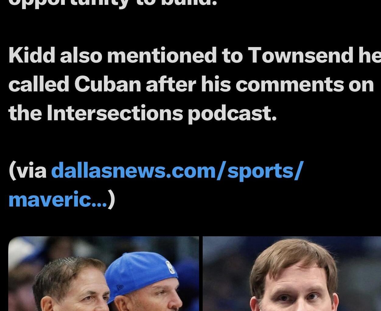 [@nationMffl] Jason’s Kidd on the Luka trade and Mark Cuban’s recents comments: “When are we going to move on? … We have to move forward.