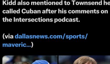 [@nationMffl] Jason’s Kidd on the Luka trade and Mark Cuban’s recents comments: “When are we going to move on? … We have to move forward.