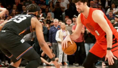 NBA's official twitter account posted this angle of Deni's go ahead score with 16 seconds left