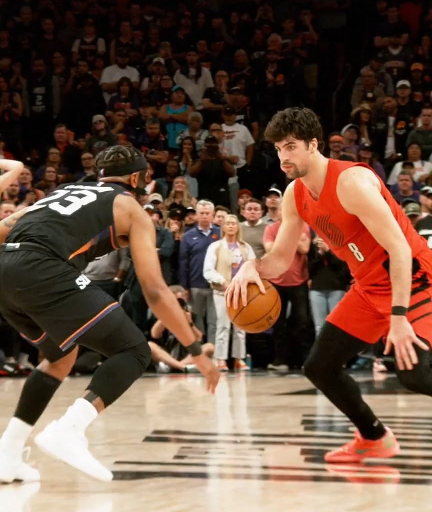 NBA's official twitter account posted this angle of Deni's go ahead score with 16 seconds left