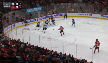 1st career NHL goal for Anton Frondell, who buries a shot in the slot past Connor Hellebuyck.