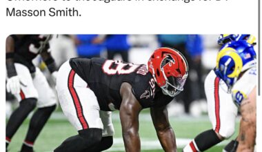 The Falcons are trading DT Ruke Orhorhoro to the Jaguars in exchange for DT Masson Smith.