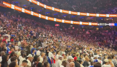 Sixers fans chanting “we want Boston” after winning a play in game