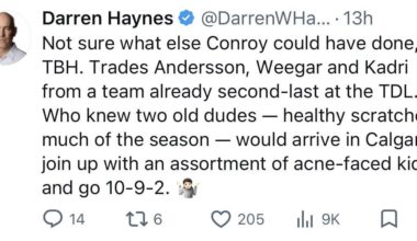 Darren Haynes on X: “Not sure what else Conroy could have done, TBH”…
