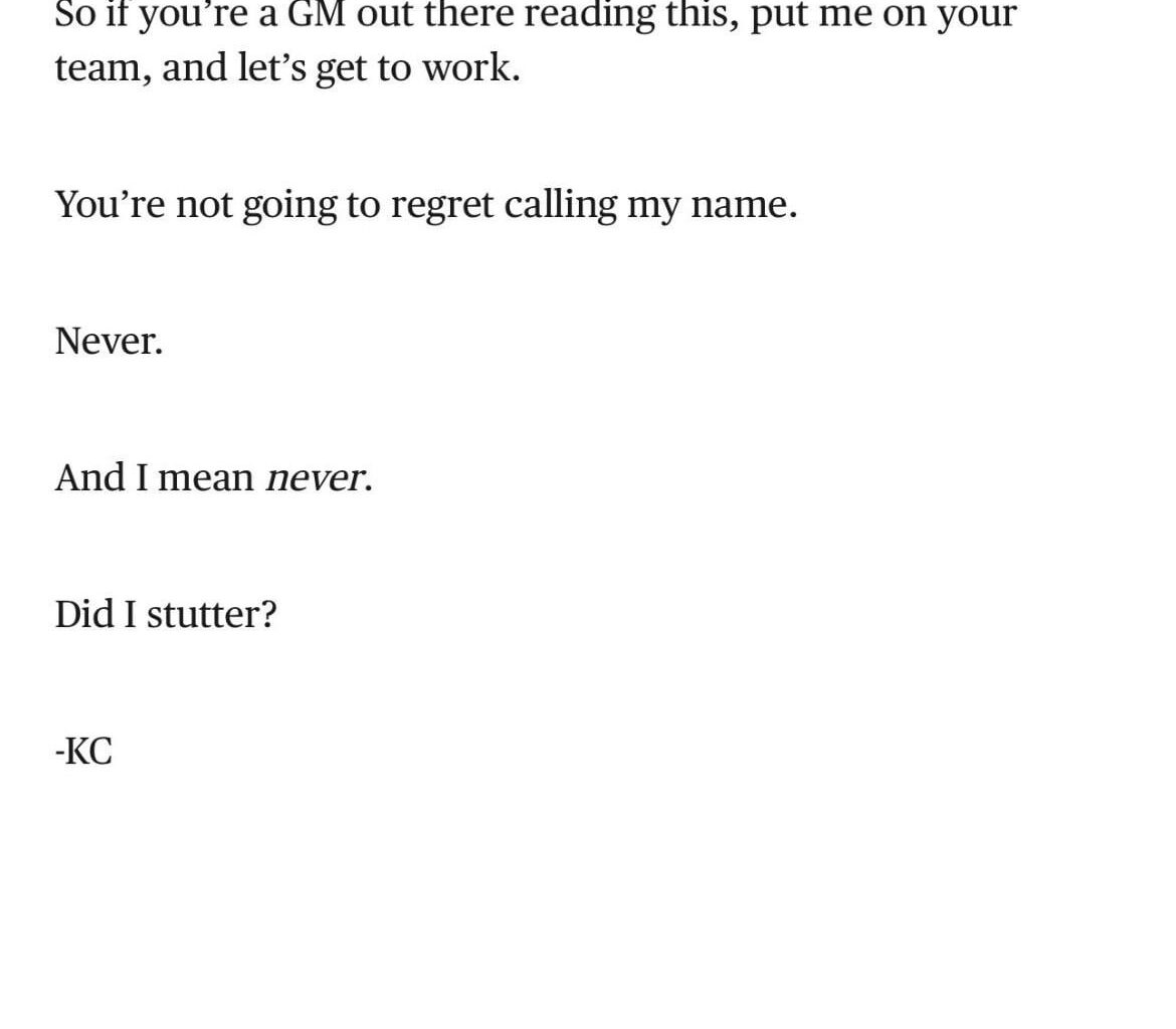 Texas A&M WR KC Concepcion with a message to NFL teams