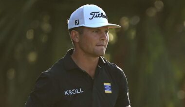 Michael Brennan goes shirtless in viral moment at Zurich Classic of New Orleans, shoots 61 with partner Johnny Keefer