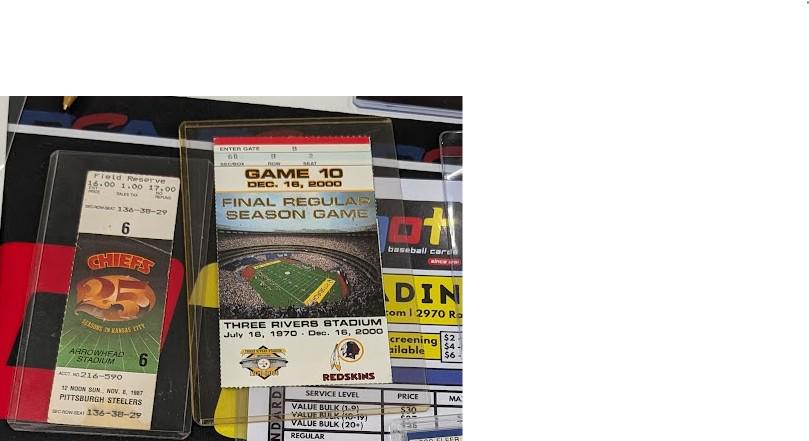 The 2 most significant Steelers games I've attended. November 8, 1987 & December 16, 2000.