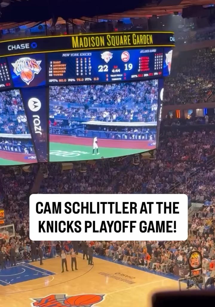 Cam Schlittler is at MSG for the Knicks' first playoff game