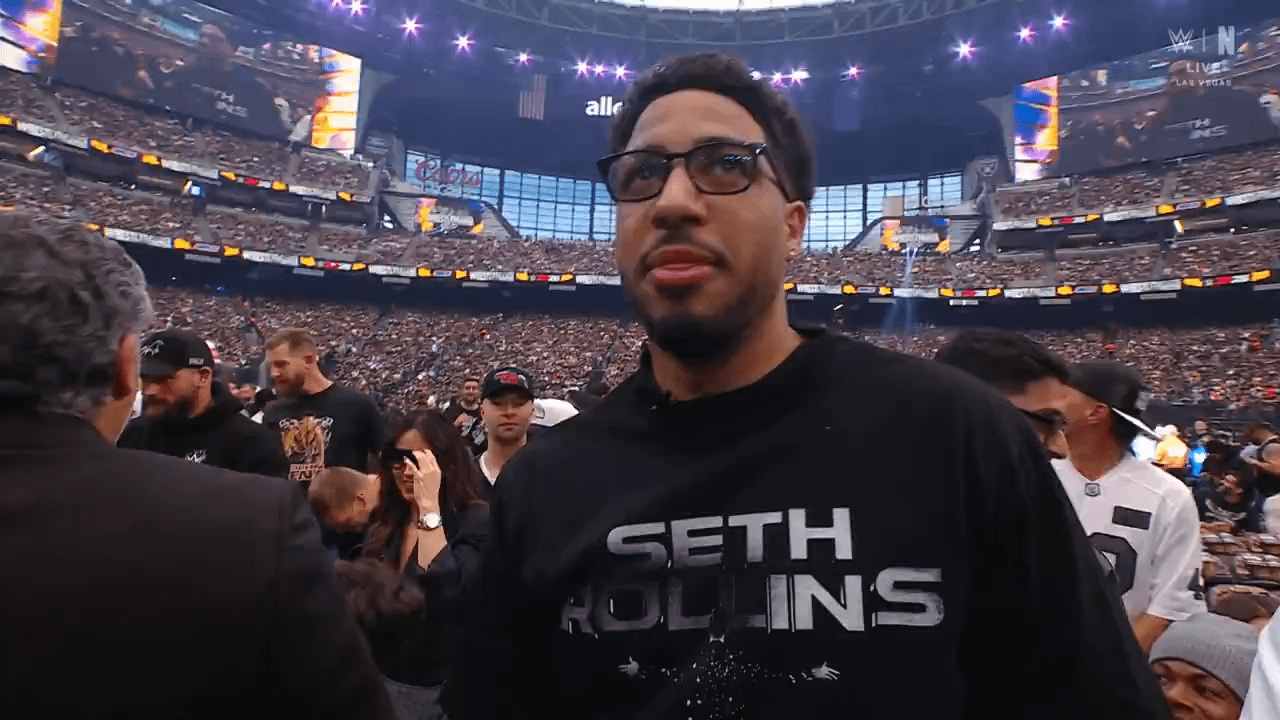 Pacers star Tyrese Haliburton had his beer swiped and chugged by George Kittle at WrestleMania!!