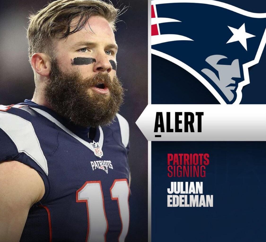 Per himself, Julian Edelman is signing with the Patriots