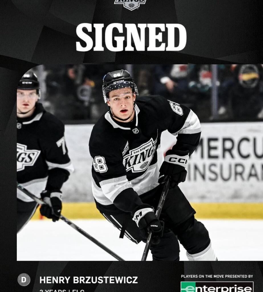Kings Sign Defenseman Henry Brzustewicz To Three-Year Entry-Level Contract