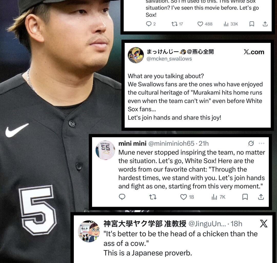 “Japanese Murakami fans assuring White Sox fans that they have bad baseball in Japan too”