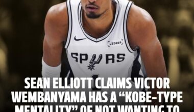 Sean Elliott claims Victor Wembanyama has a “Kobe-type mentality” of not wanting to make friends