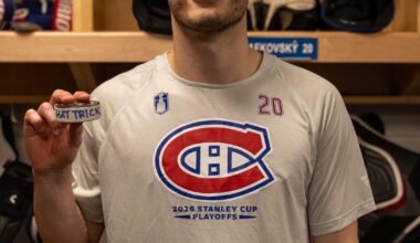 Juraj Slafkovsky is the first Montreal Canadien ever to score a powerplay hatty in the playoffs. H I S T O R I C.