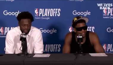 Ant after last night's win: "I love Donte. I told him after the game he got gorrilla nuts." Randle nods approvingly