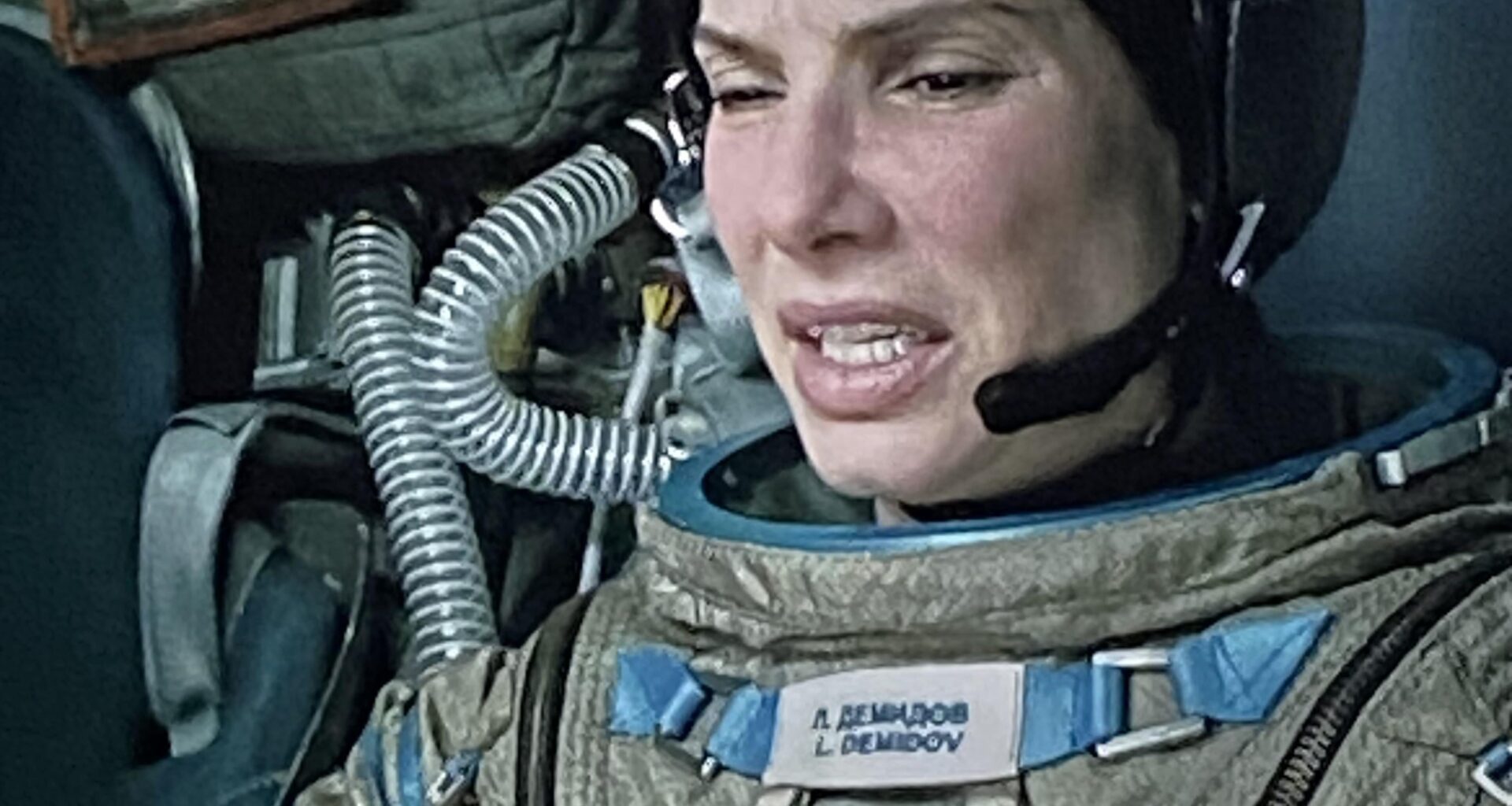 Godlike easter egg: In Gravity (2013), Sandra Bullock scavenges a spacesuit from Russian astronaut Ivan Demidov.