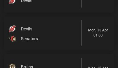 The New Jersey Devils will kinda decide who gets into the playoffs in Atlantic division