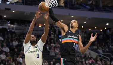 [Aubin] Wemby on his defensive origins: I used to have the reputation as someone who did not play defense. One day, the opposing coach said: ‘He’s a NBA prospect, but he can’t play defense. So attack him.’ So I took that personally… And the rest is history