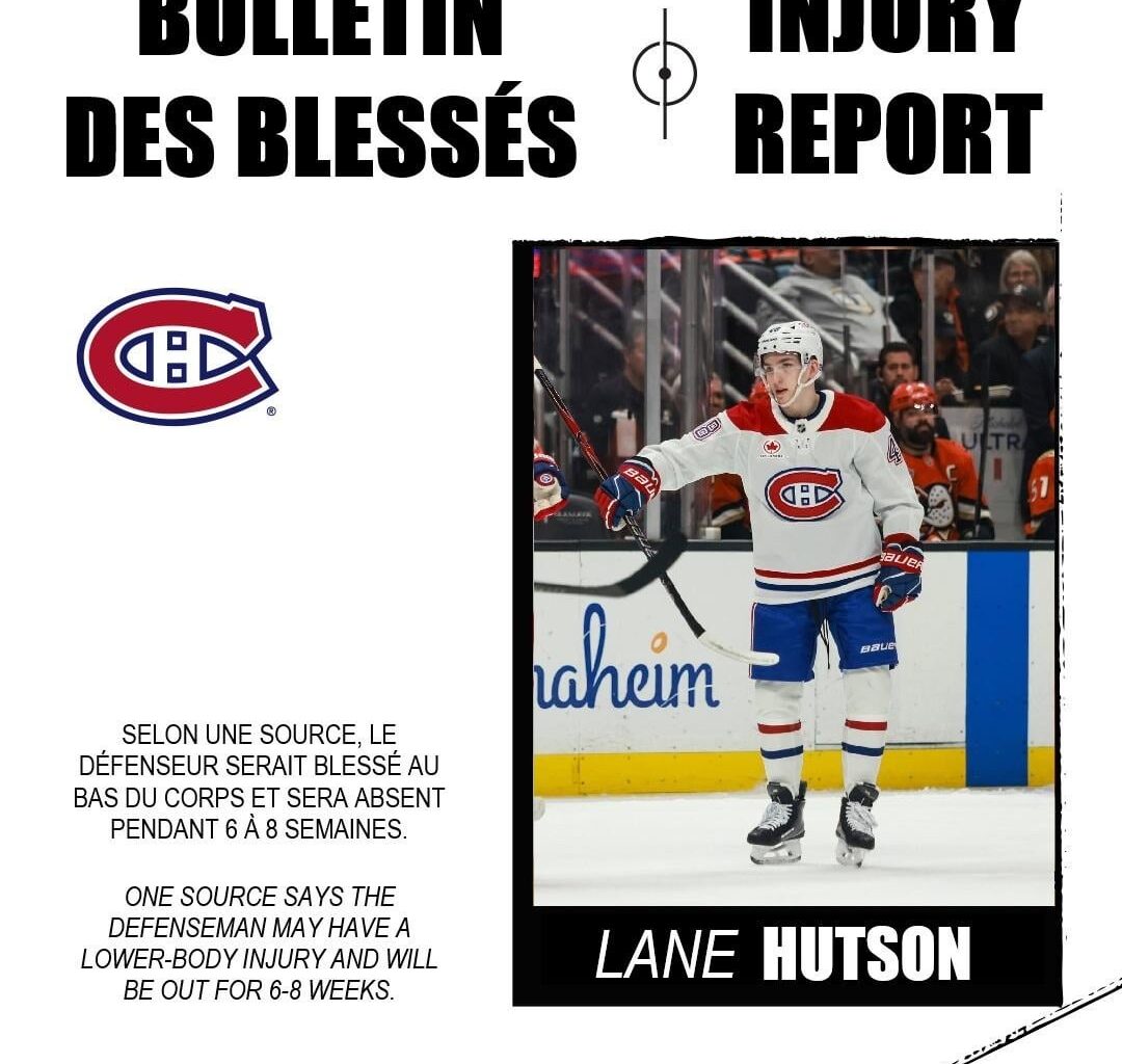 Hutson may suffer injury; team made recall...