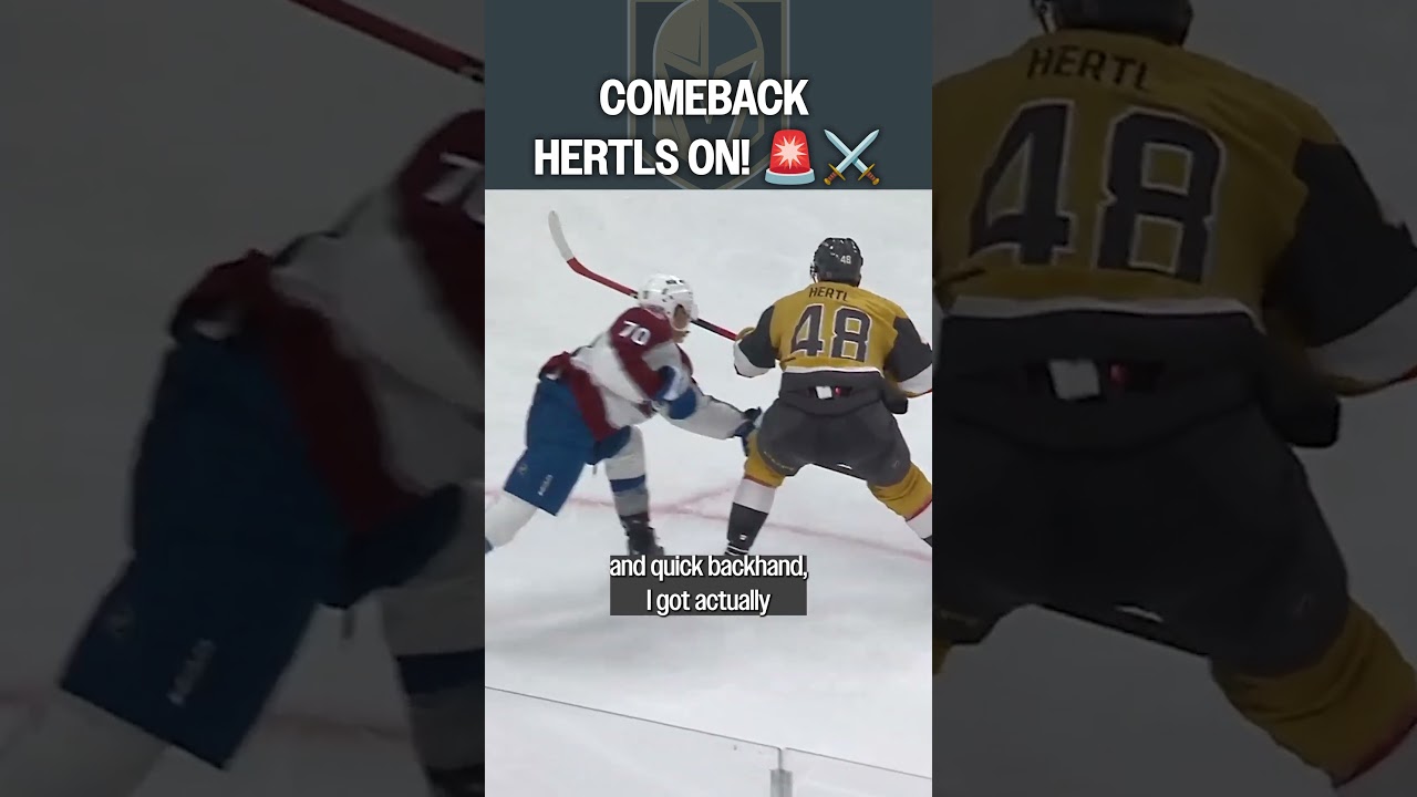 Hertl Reacts to His HUGE Goal 🎤🚨