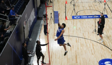 Arizona’s Koa Peat falls in NBA mock drafts after mixed combine performance