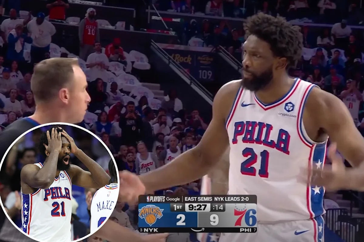 Joel Embiid alleges referee bias in Game 3 with 76ers’ hopes fading: ‘I guess it’s good when New York wins’