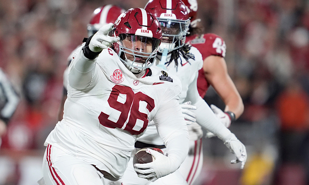 Tim Keenan III (#96) had a good career at Alabama as a nose tackle, but who will the Crimson Tide lean on to replace him?