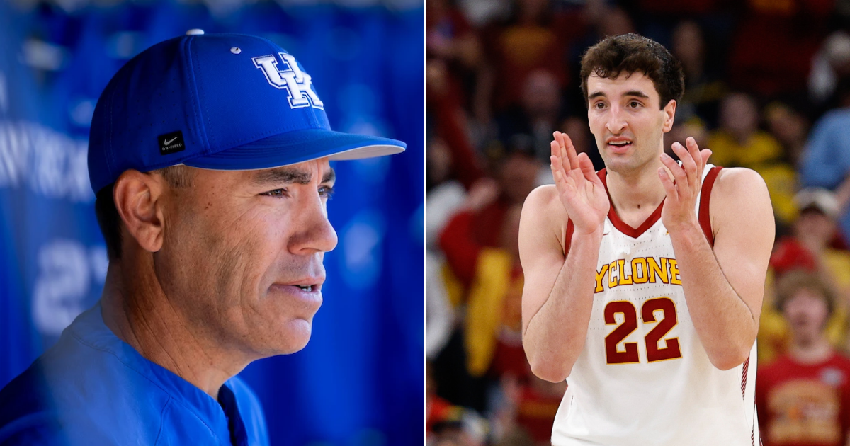 Photos of Nick Mingione (left) and Milan Momcilovic via UK Athletics, Imagn Images
