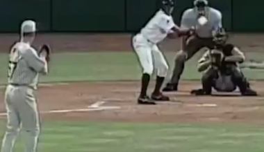 This throw is still one of the best throws that I’ve ever seen in baseball.