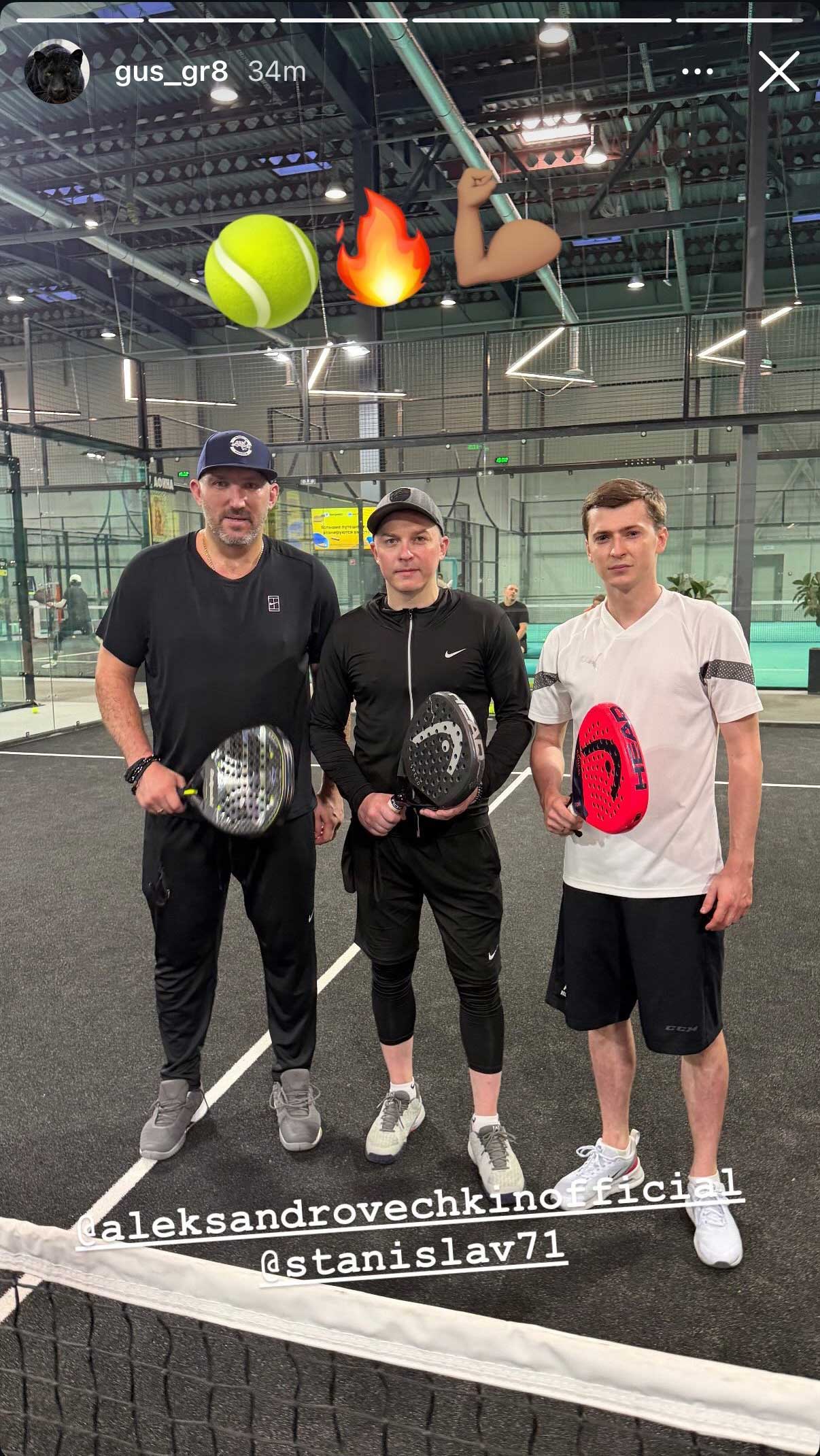 Alex Ovechkin playing padel