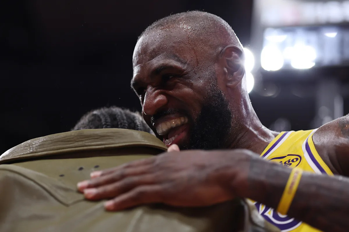 LeBron James jokes about run-in with Will Anderson Jr. during Game 6 win in Houston: 'That's my fourth child'