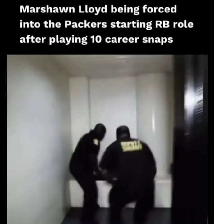 Marshawn Lloyd when he realizes “next man up” was not a slogan, it was a threat