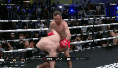 After the TKO he simply says, "I need a cigarette" gotta love him